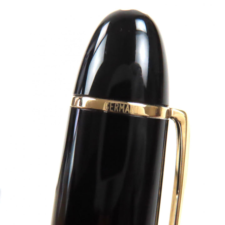 Great MONTBLANC fountain pen Meisterstck 149 white star Black gold 14K mens