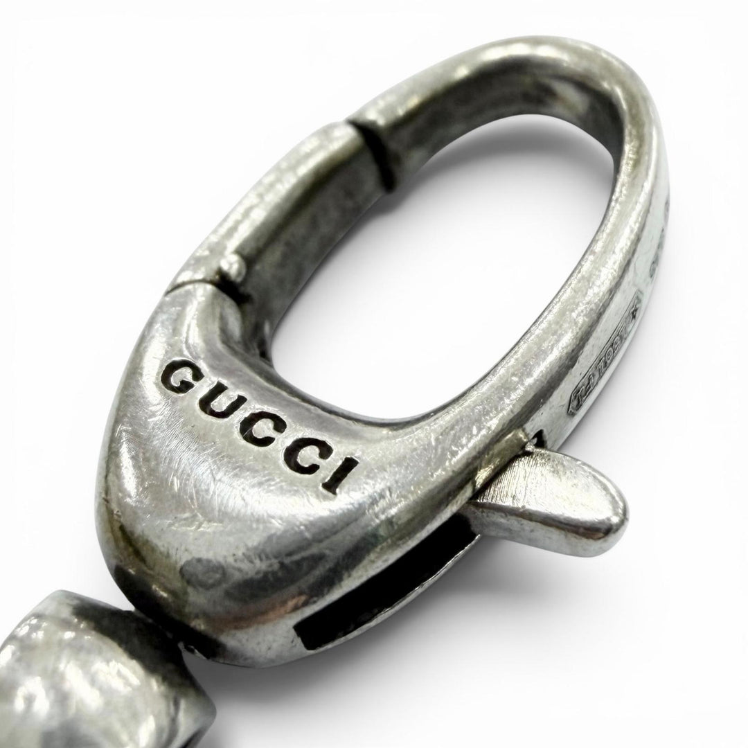 Very Good GUCCI Necklace Interlocking G Silver AG925 mens 620796