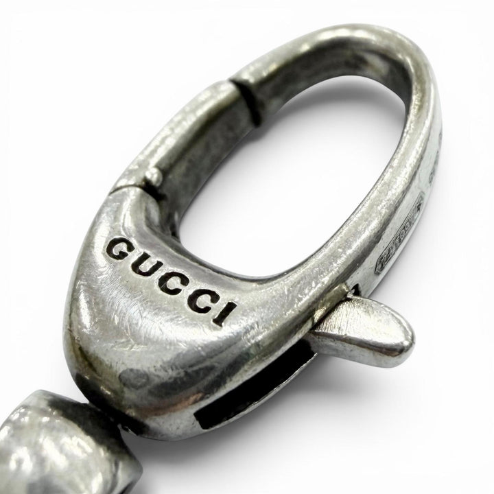 Very Good GUCCI Necklace Interlocking G Silver AG925 mens 620796
