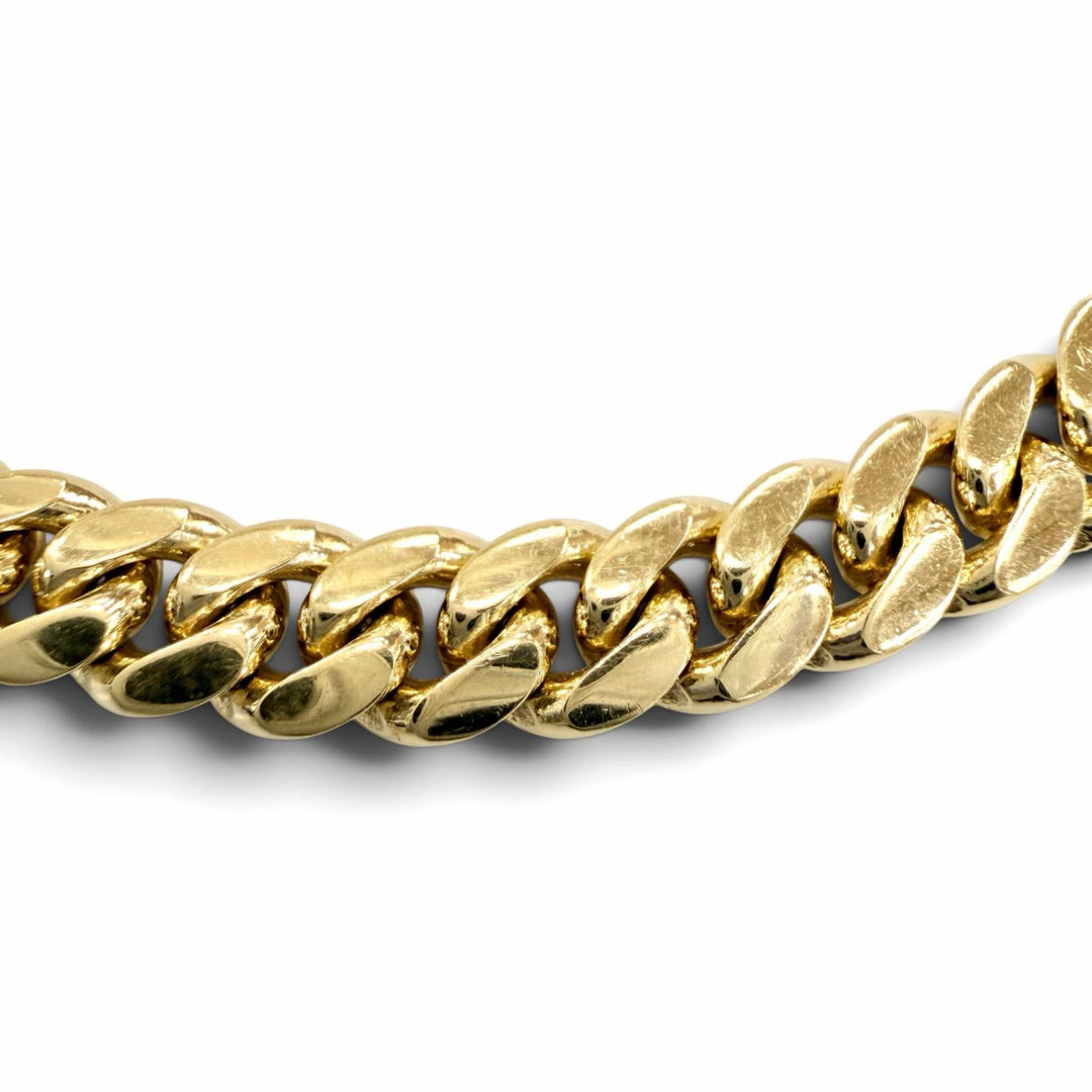 Great AVALANCHE bracelet Miami Bracelet Yellow Gold 10K mens