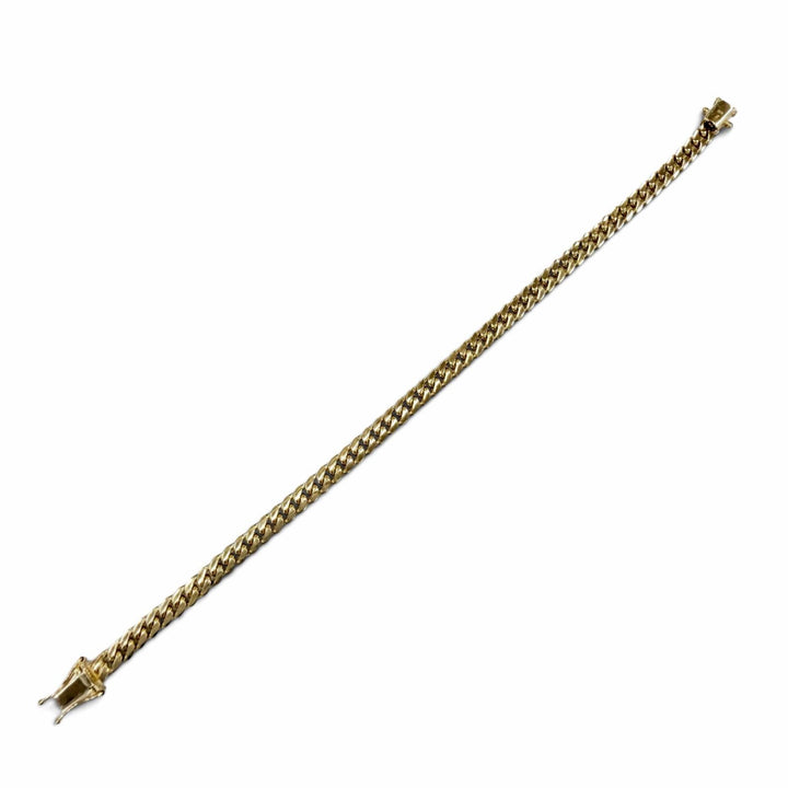 Great AVALANCHE bracelet Miami Bracelet Yellow Gold 10K mens