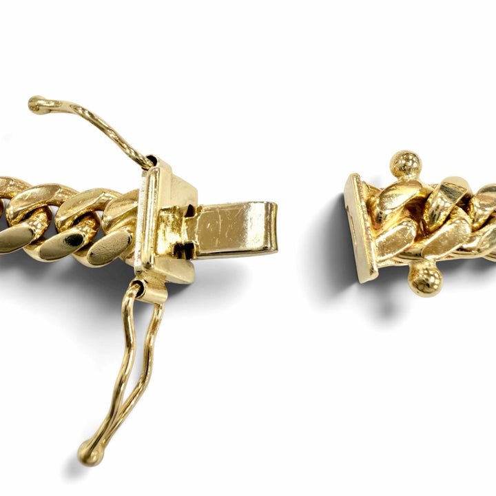 Great AVALANCHE bracelet Miami Bracelet Yellow Gold 10K mens