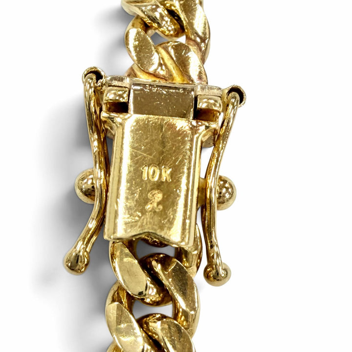 Great AVALANCHE bracelet Miami Bracelet Yellow Gold 10K mens