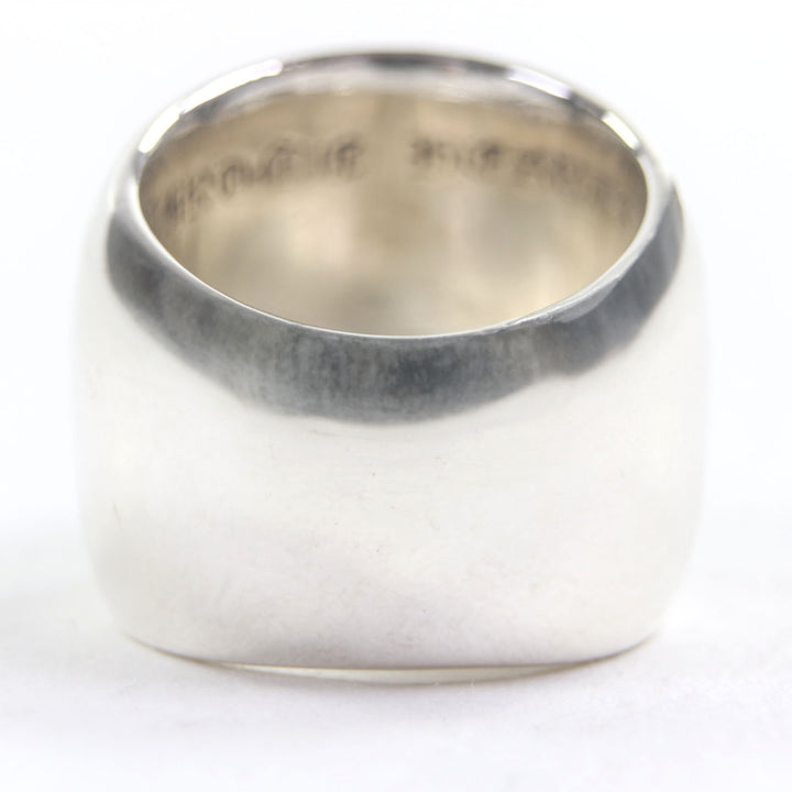 Great CHROME HEARTS Ring Classic oval cross Silver 925 mens