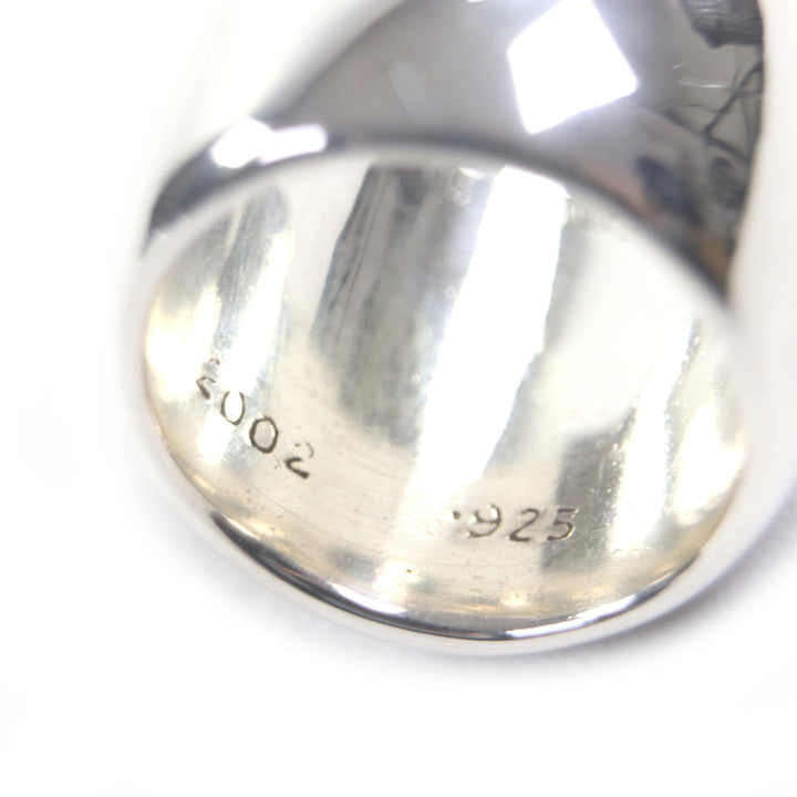 Great CHROME HEARTS Ring Classic oval cross Silver 925 mens