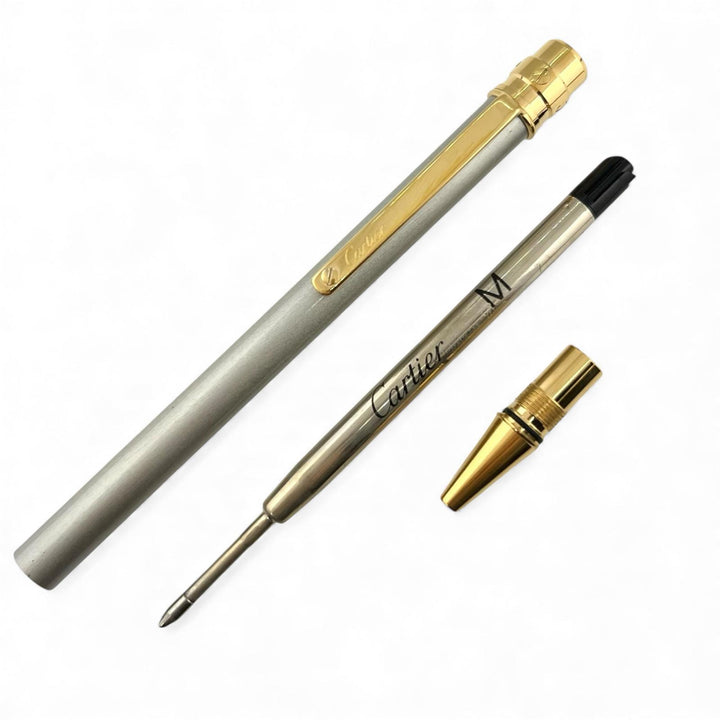 Very Good Cartier Ballpoint pen Santos Do Love Gold Plated Silver gold mens