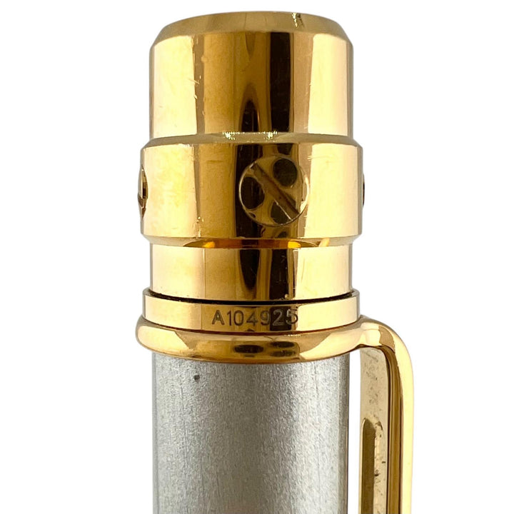 Very Good Cartier Ballpoint pen Santos Do Love Gold Plated Silver gold mens