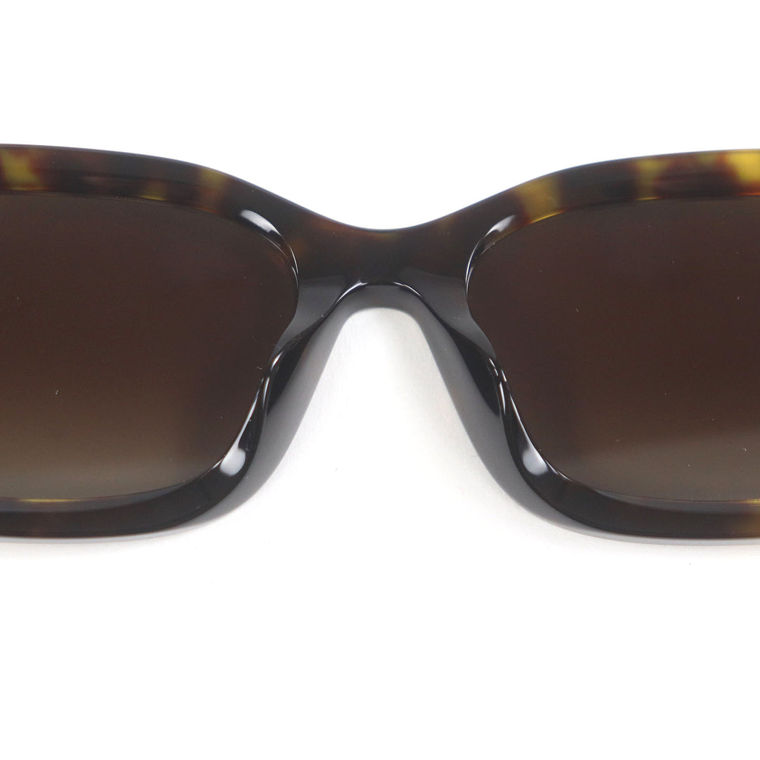 Excellent CHANEL sunglasses Rectangle Shape COCO Mark Eyewear Brown
