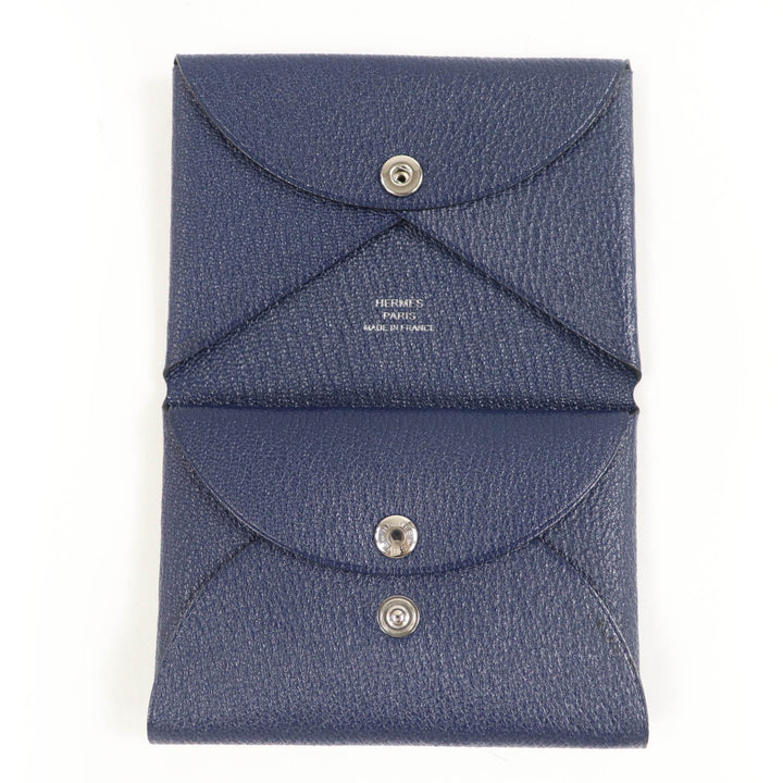 Pristine HERMES Coin case Calvi duo Shave Women