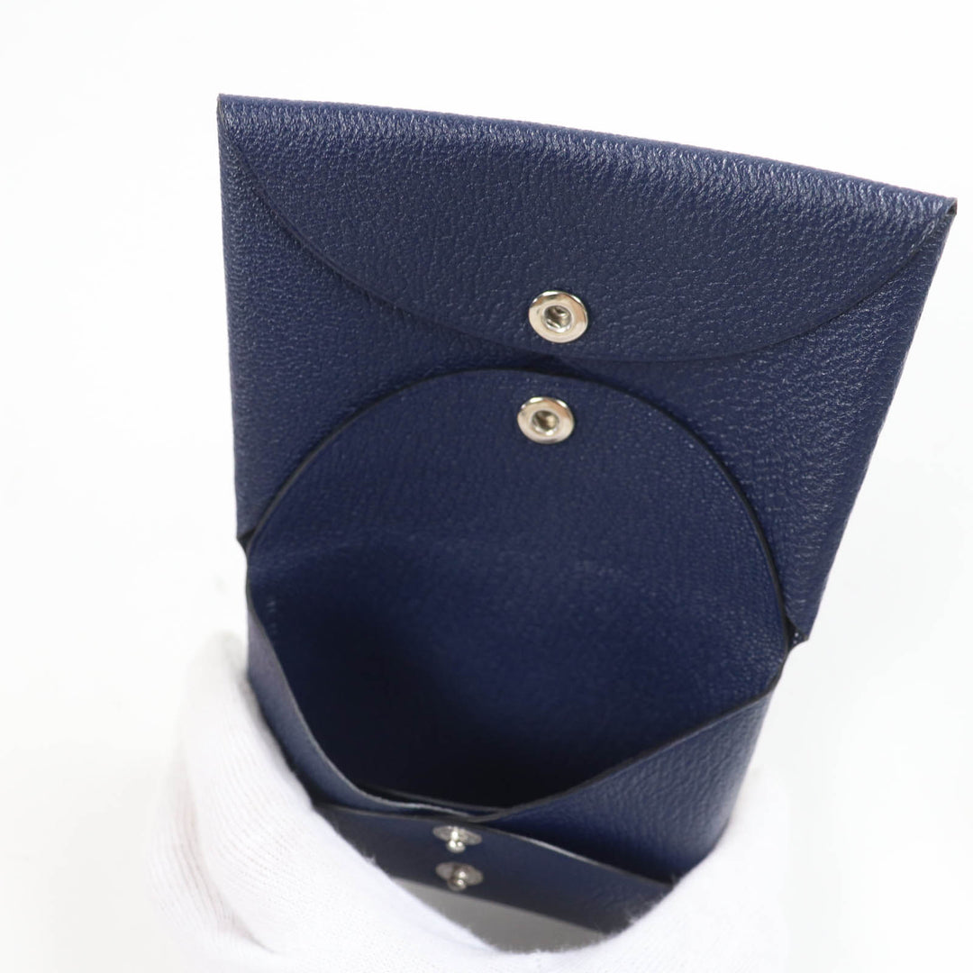 Pristine HERMES Coin case Calvi duo Shave Women