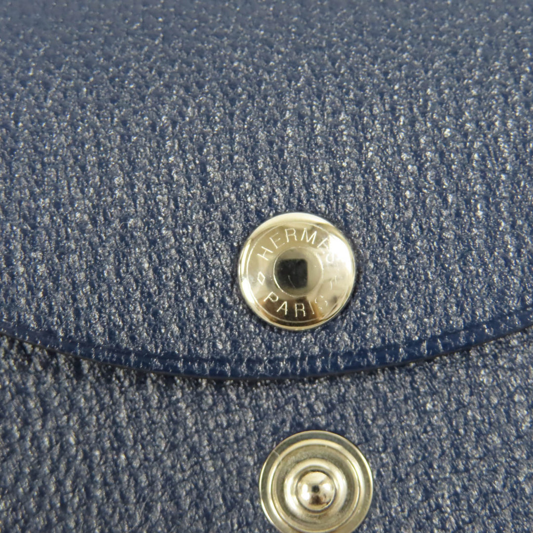Pristine HERMES Coin case Calvi duo Shave Women