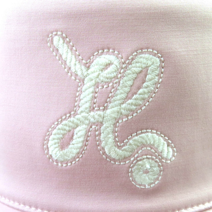 Pristine HERMES hat Harper Nautic H logo bucket hat pink cotton Women 58