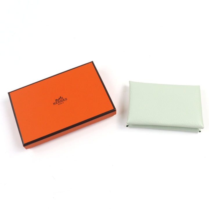 Pristine HERMES Coin case Calvi Verso Chvre with box