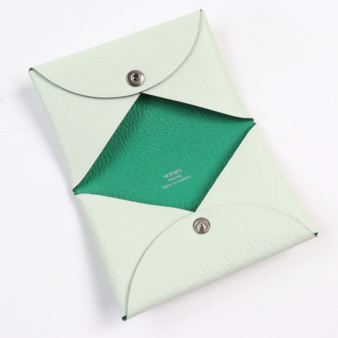 Pristine HERMES Coin case Calvi Verso Chvre with box