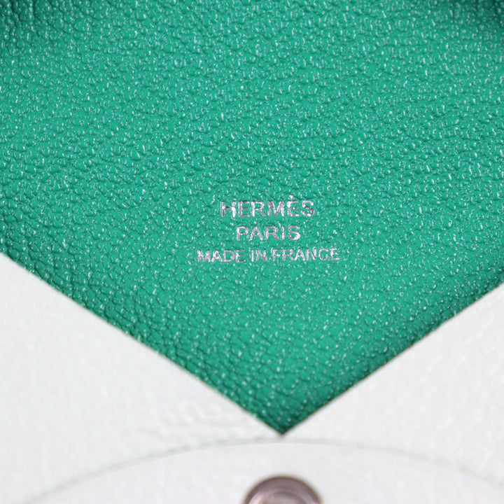 Pristine HERMES Coin case Calvi Verso Chvre with box