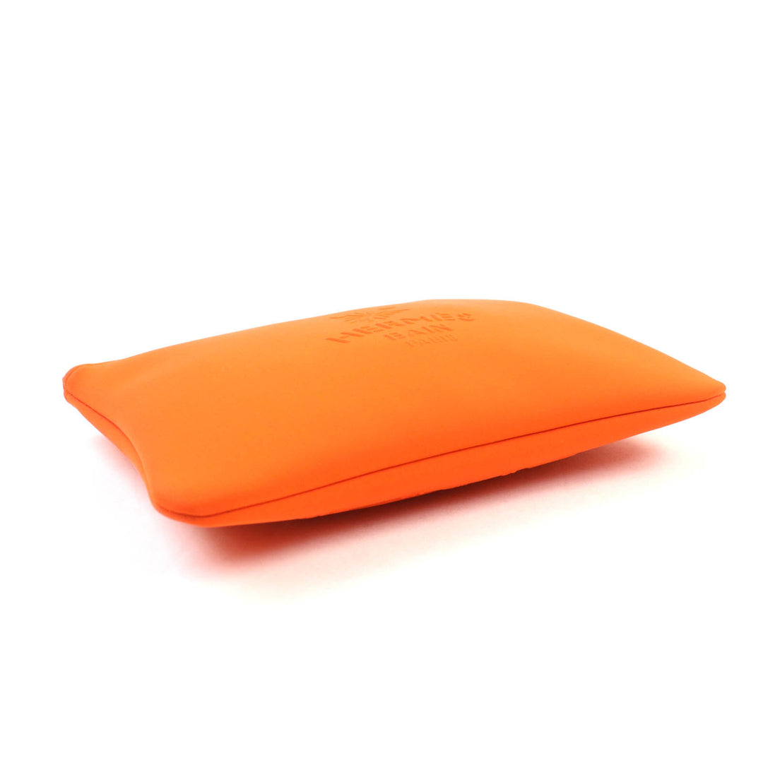 Pristine HERMES Pouch Truth Flat Neoban MM Orange polyamide Women