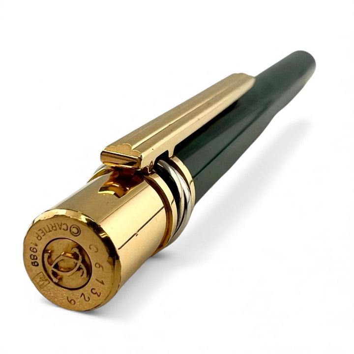 Very Good Cartier Ballpoint pen Trinity 89s Malachite mens