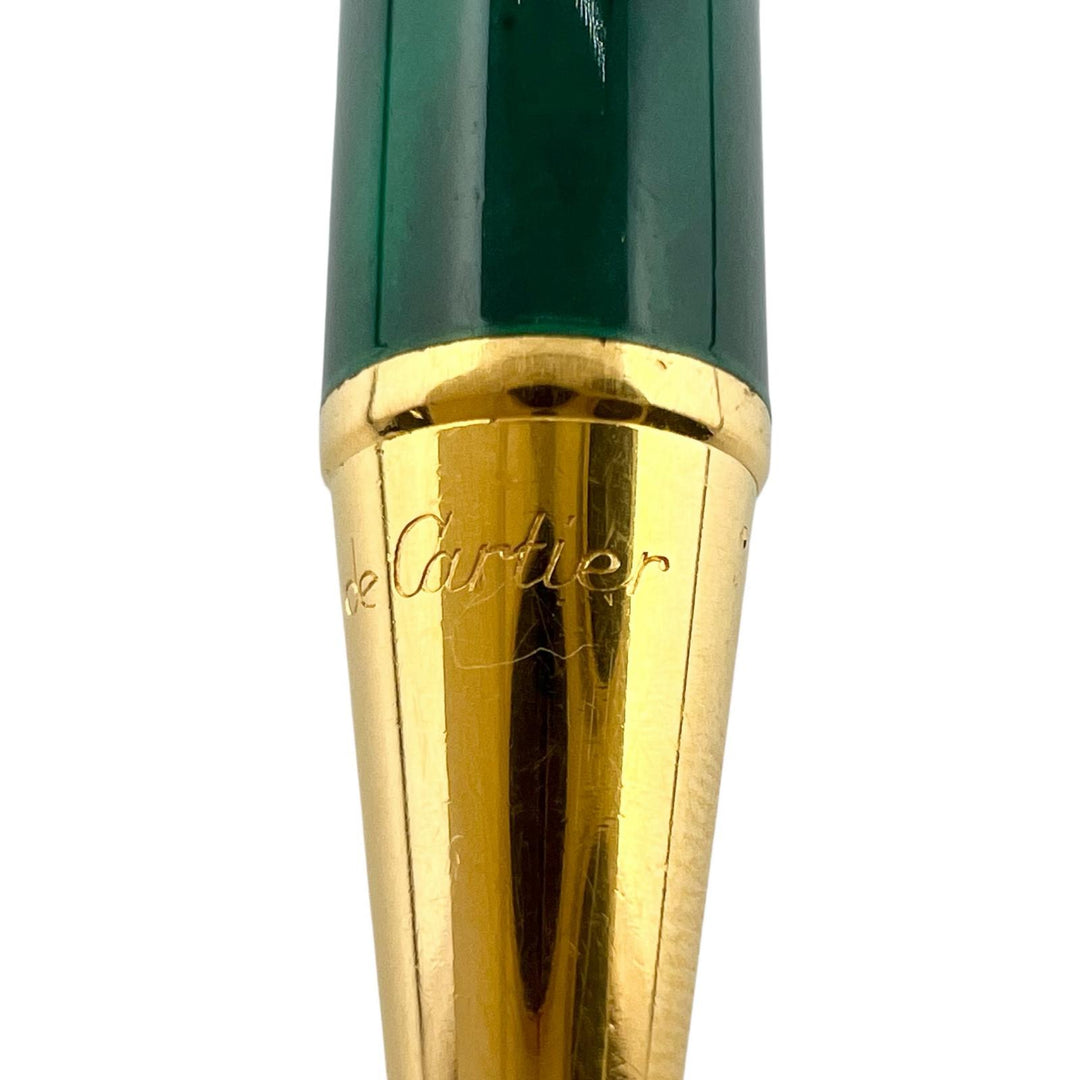 Very Good Cartier Ballpoint pen Trinity 89s Malachite mens