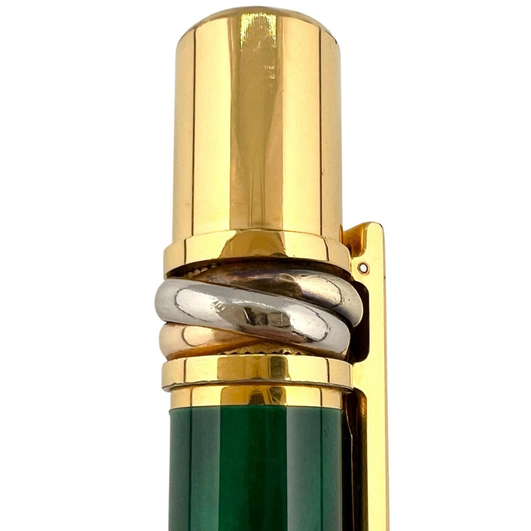 Very Good Cartier Ballpoint pen Trinity 89s Malachite mens