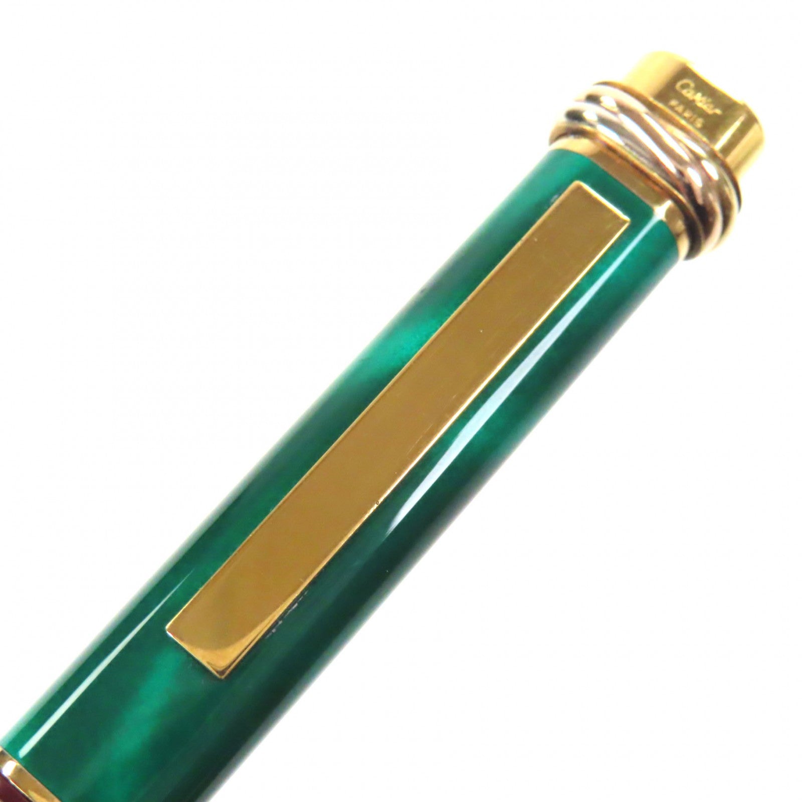 Great Cartier fountain pen Must de Cartier Trinity Marble green