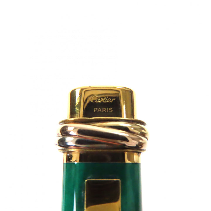 Great Cartier fountain pen Must de Cartier Trinity Marble green 18K mens