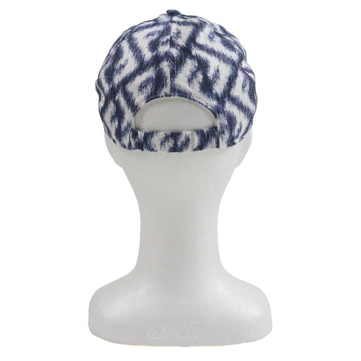 Pristine FENDI cap All-over pattern baseball hat Blue white silk mens 58 FXQ961