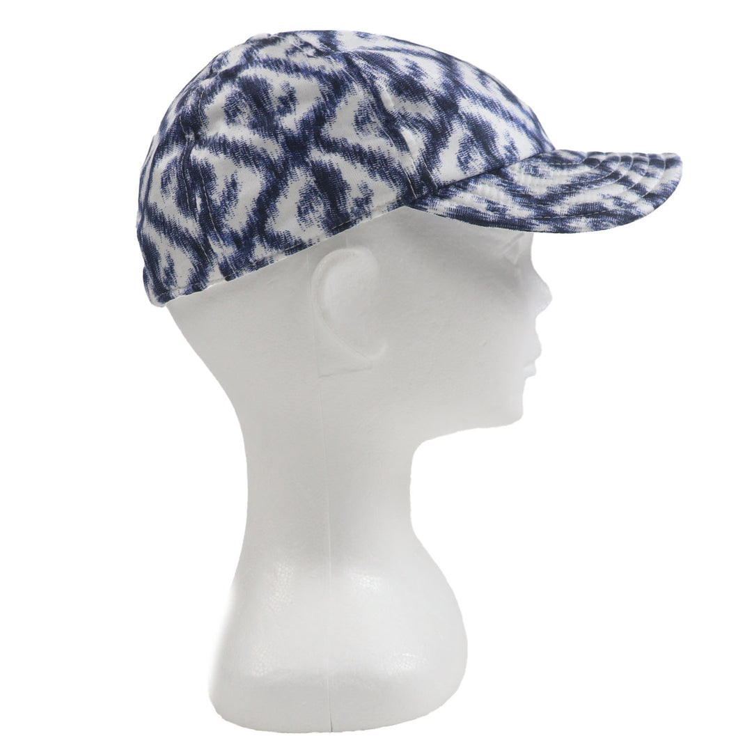 Pristine FENDI cap All-over pattern baseball hat Blue white silk mens 58 FXQ961
