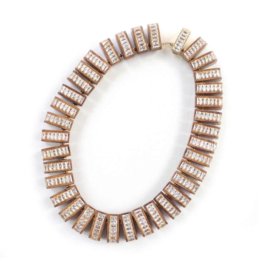 Great BOTTEGAVENETA choker Necklace Brown Radhika Wood Women