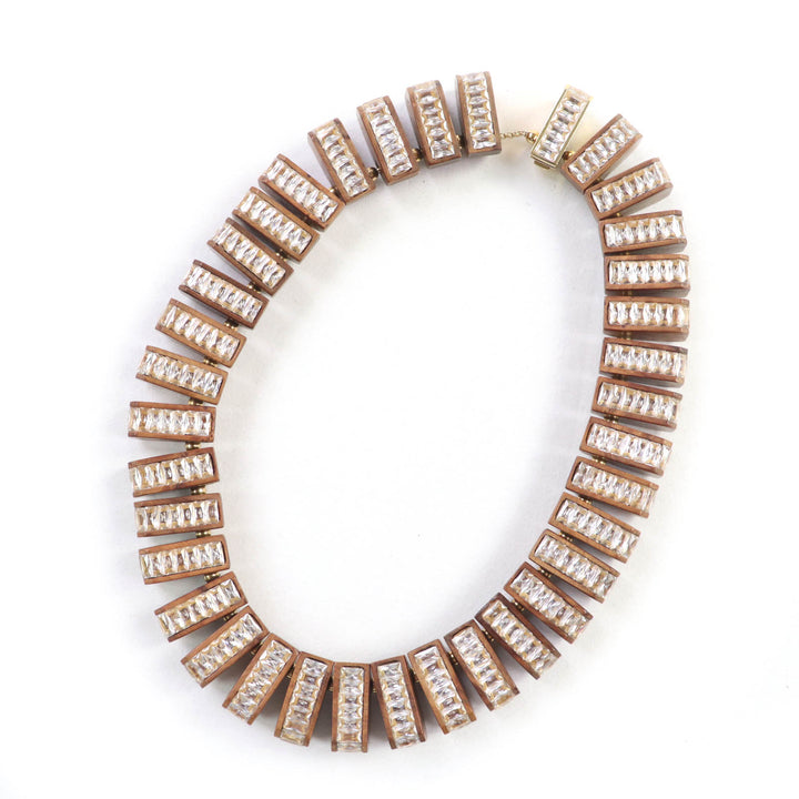 Great BOTTEGAVENETA choker Necklace Brown Radhika Wood Women