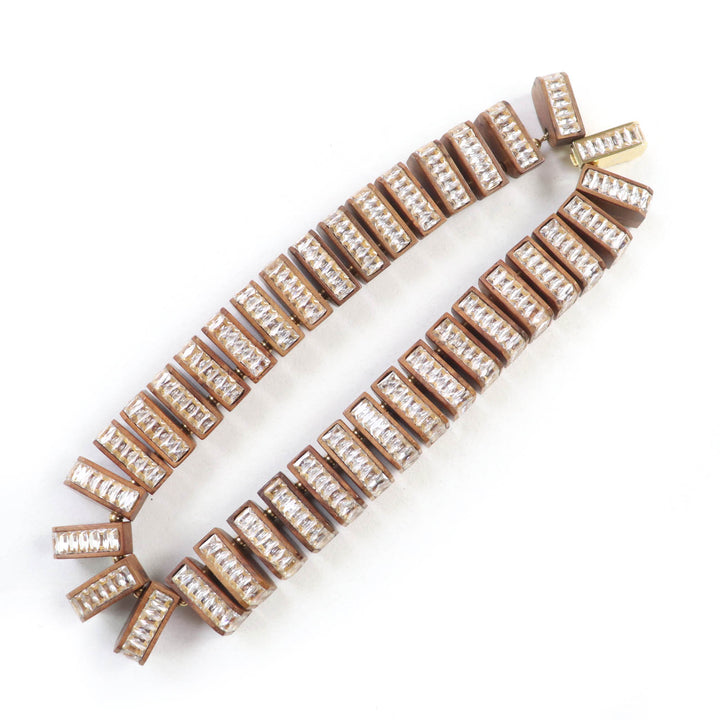 Great BOTTEGAVENETA choker Necklace Brown Radhika Wood Women