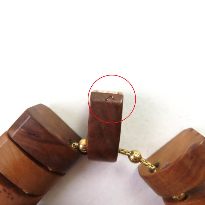 Great BOTTEGAVENETA choker Necklace Brown Radhika Wood Women