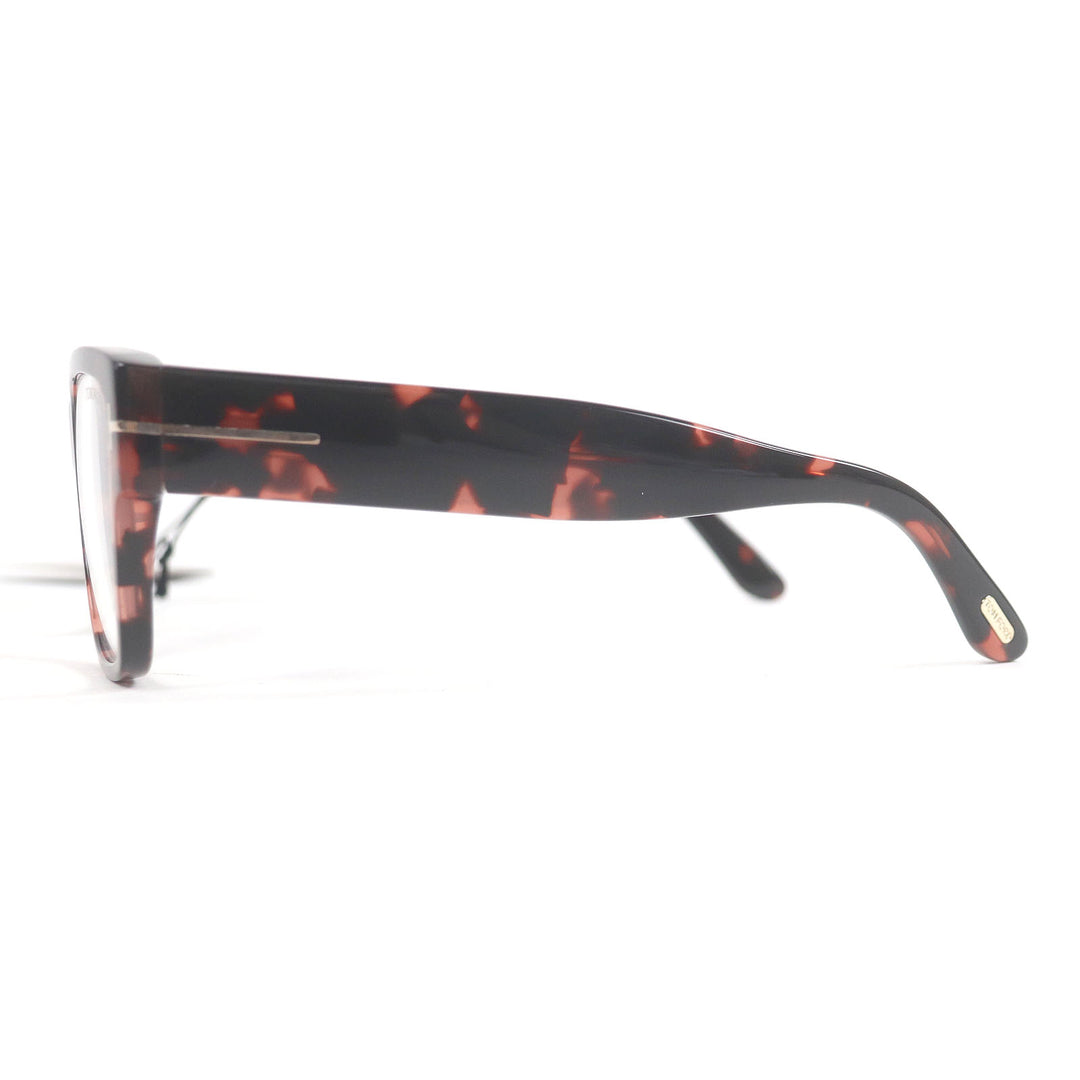 Excellent TOM FORD Glasses Marble Pattern Wellington Pink Clear Brown mens TF5878-B