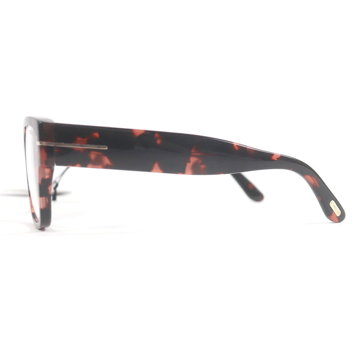 Excellent TOM FORD Glasses Marble Pattern Wellington Pink Clear Brown mens TF5878-B