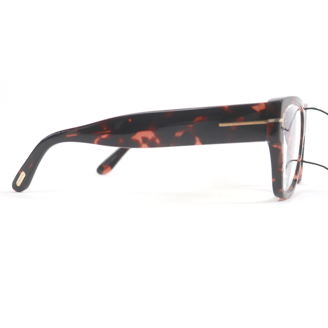 Excellent TOM FORD Glasses Marble Pattern Wellington Pink Clear Brown mens TF5878-B