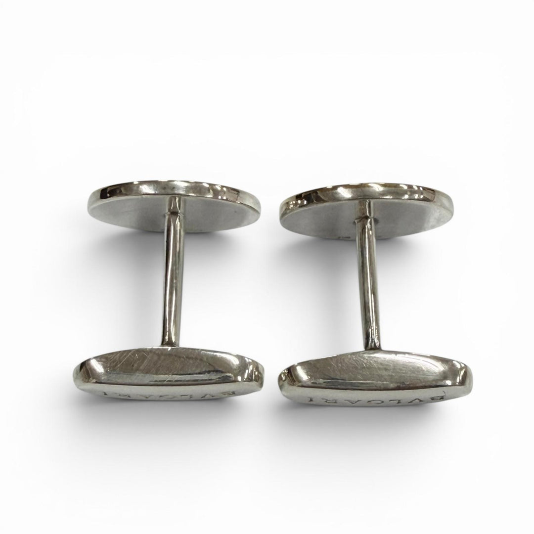 Great BVLGARI Cufflinks cufflinks Bulgari Bulgari Silver 925 mens