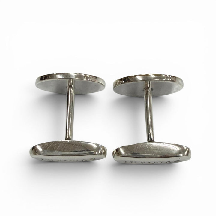 Great BVLGARI Cufflinks cufflinks Bulgari Bulgari Silver 925 mens