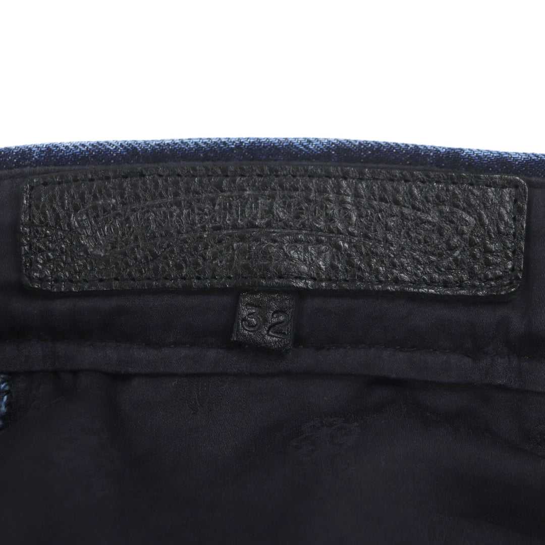 CHROME HEARTS Pants CH Cross Button Horseshoe Button Fly Indigo cotton mens 32