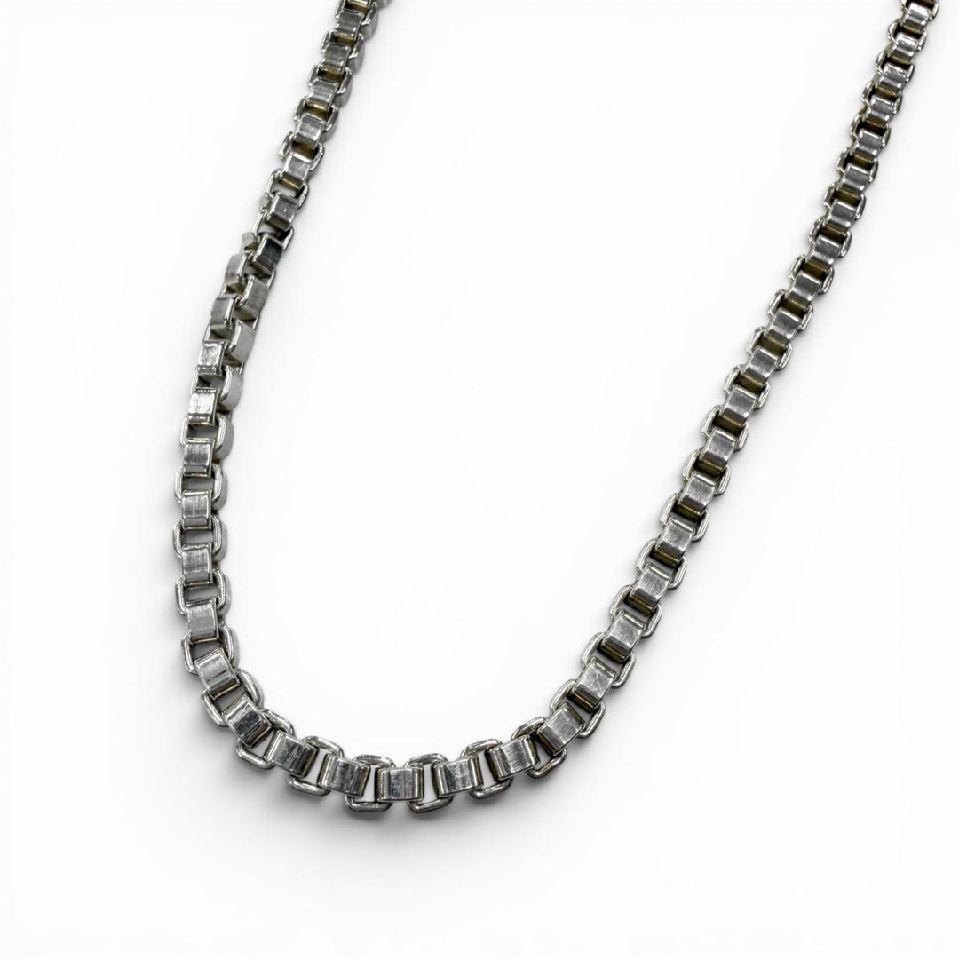 Excellent TIFFANY&Co. Necklace Venetian Long Chain Accessories Silver