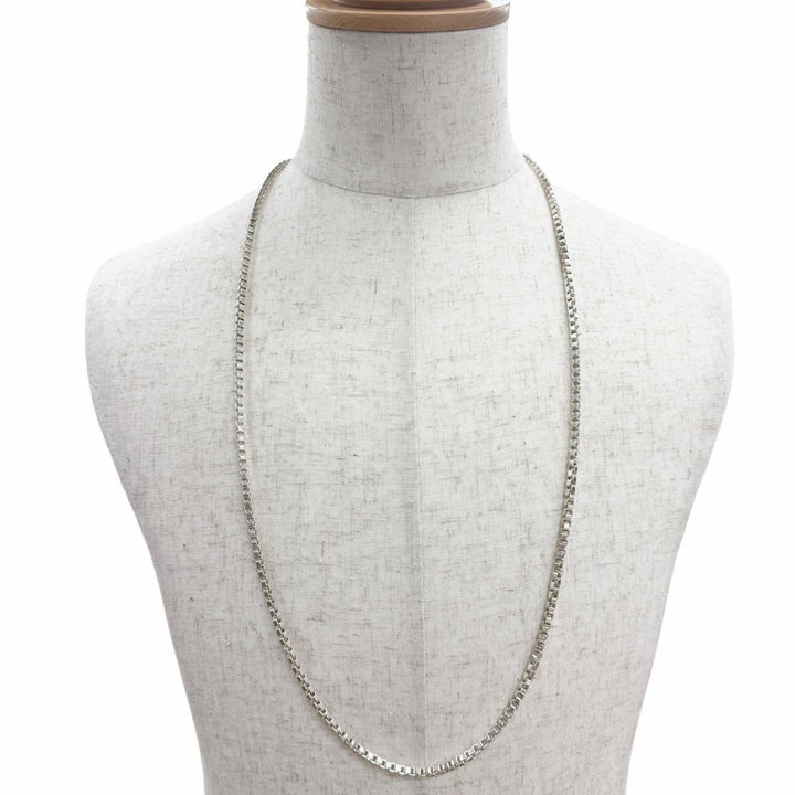 Excellent TIFFANY&Co. Necklace Venetian Long Chain Accessories Silver