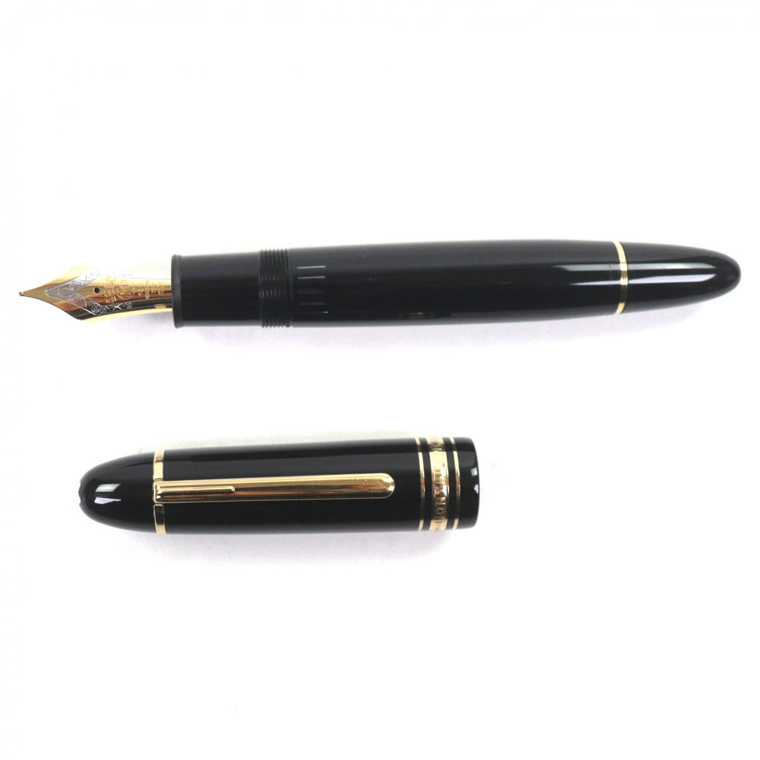 Great MONTBLANC fountain pen Meisterstück 149 white star black 18K mens