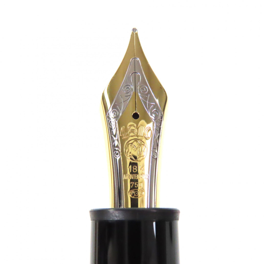 Great MONTBLANC fountain pen Meisterstück 149 white star black 18K mens