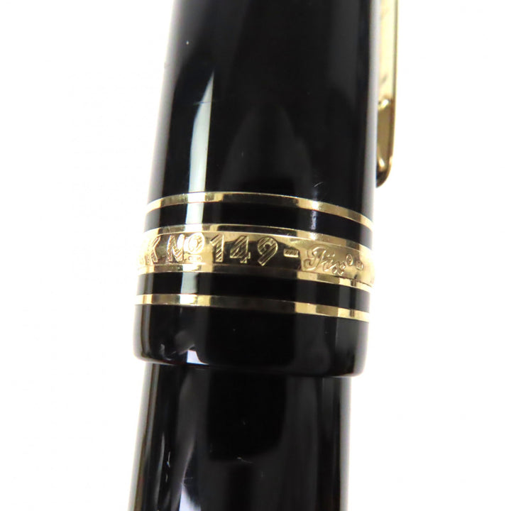 Great MONTBLANC fountain pen Meisterstück 149 white star black 18K mens