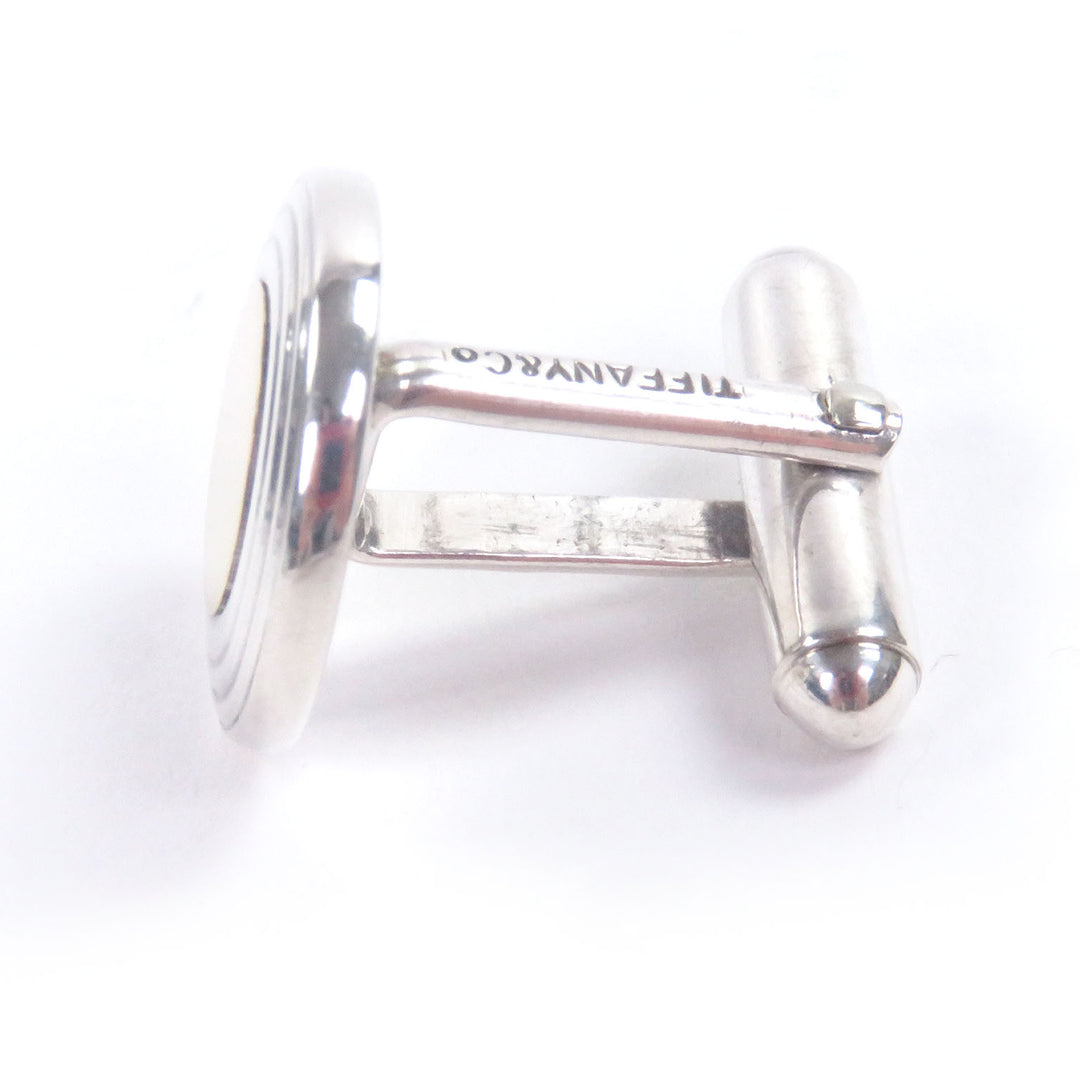 Great TIFFANY&Co. Cufflinks cufflinks Circle motif combination Silver SV925 mens