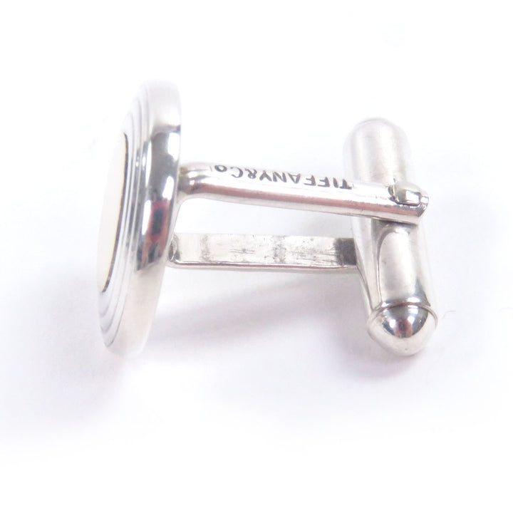 Great TIFFANY&Co. Cufflinks cufflinks Circle motif combination Silver SV925 mens