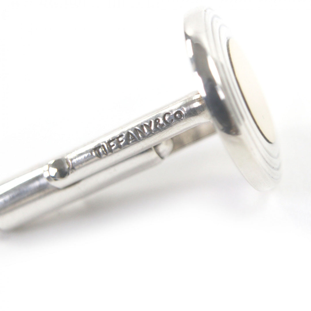 Great TIFFANY&Co. Cufflinks cufflinks Circle motif combination Silver SV925 mens