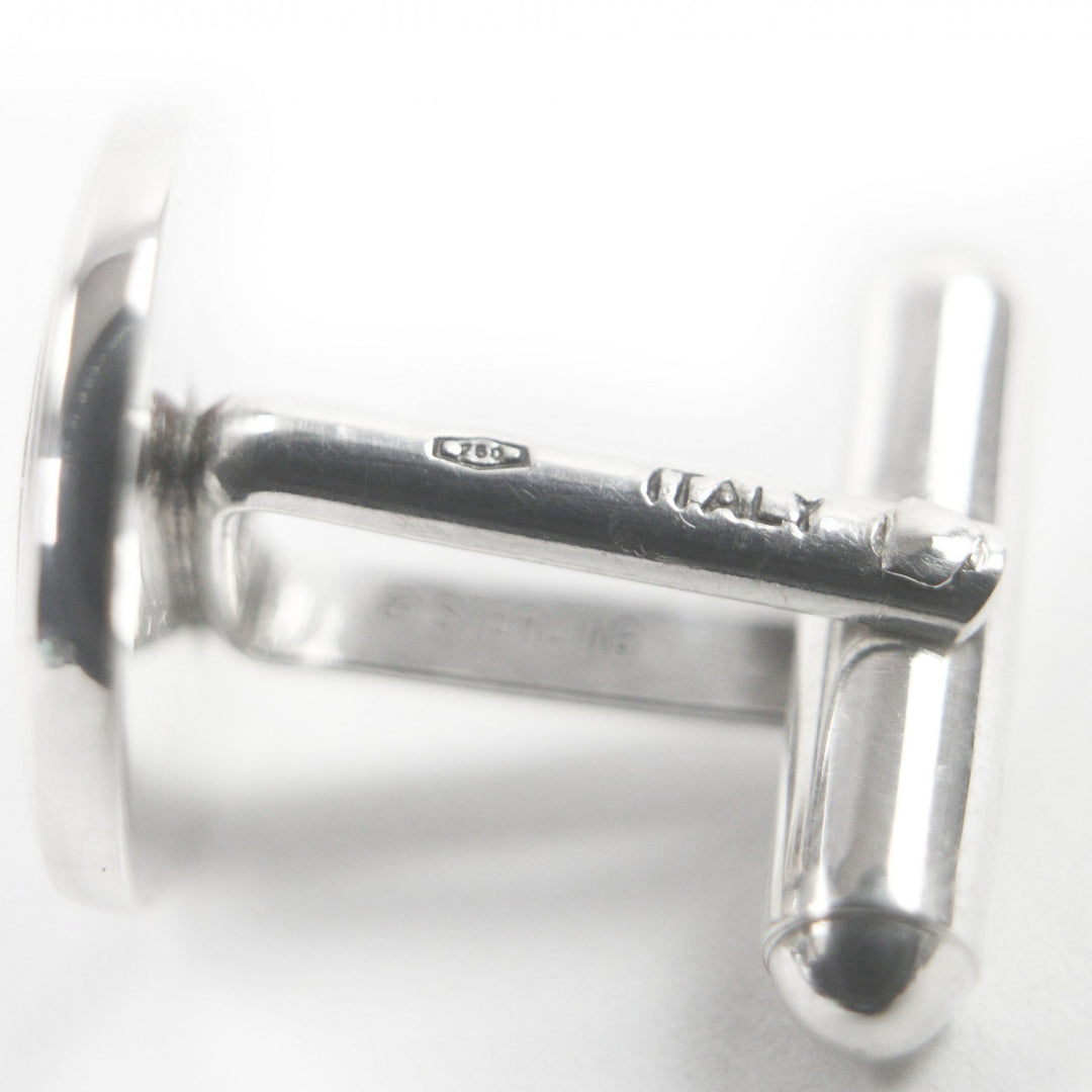 Great TIFFANY&Co. Cufflinks cufflinks Circle motif combination Silver SV925 mens
