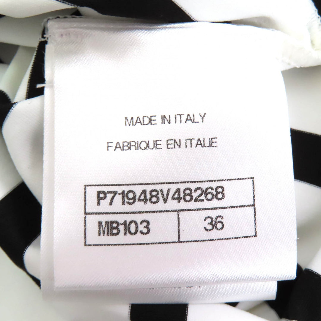 Pristine CHANEL COCO Mark Strap Pattern Swimwear Swimsuit 36 22C P71948