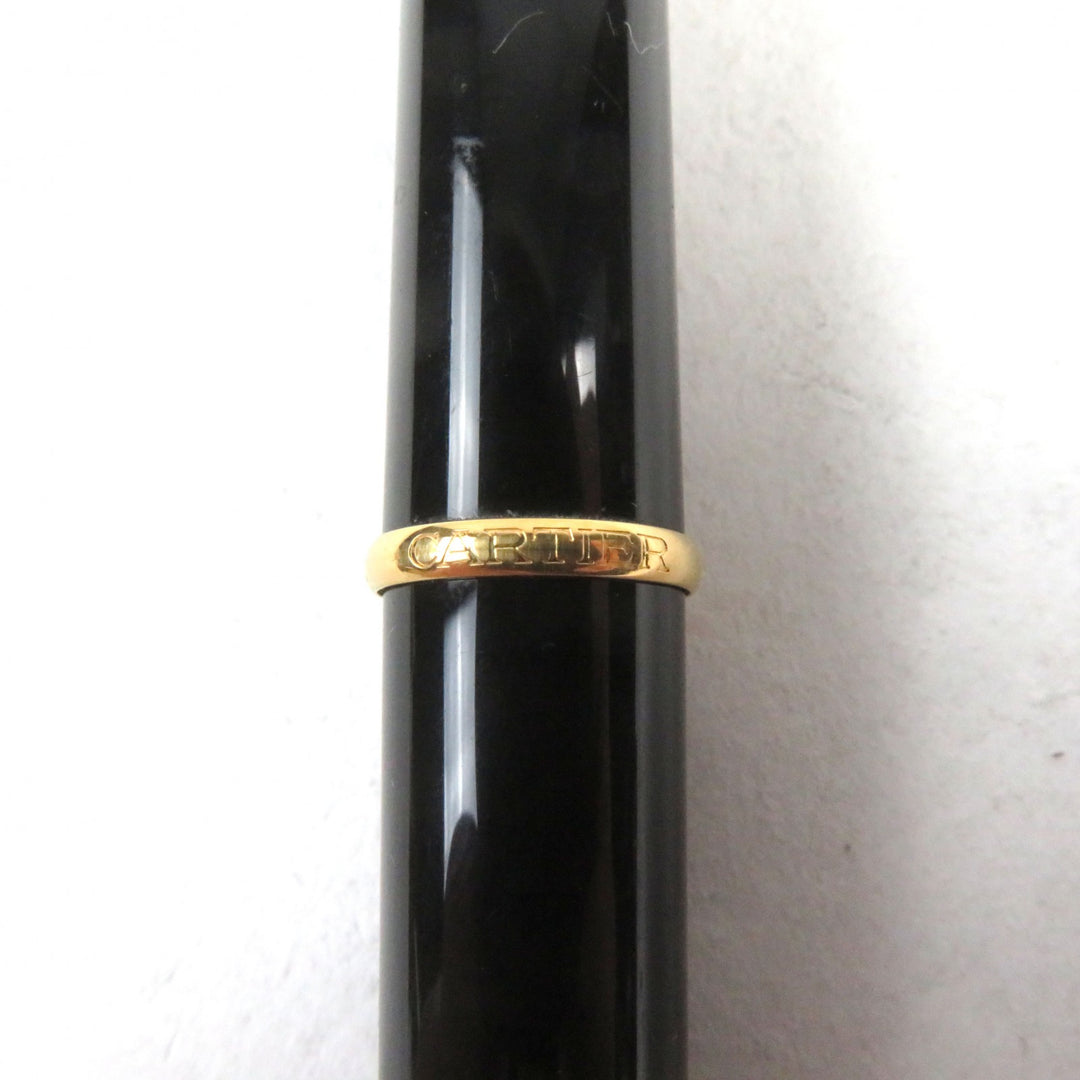 Very Good Cartier Ballpoint pen Diaboro de Cartier Logo engraved, blue gemstone