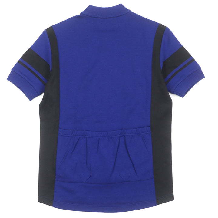 Excellent LOUIS VUITTON Short sleeve knit Jacquard Cycling blue-black cotton S