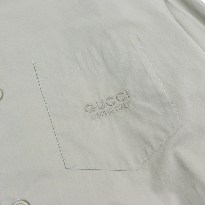 Excellent GUCCI Long sleeve shirt Embroidered logo, button-down